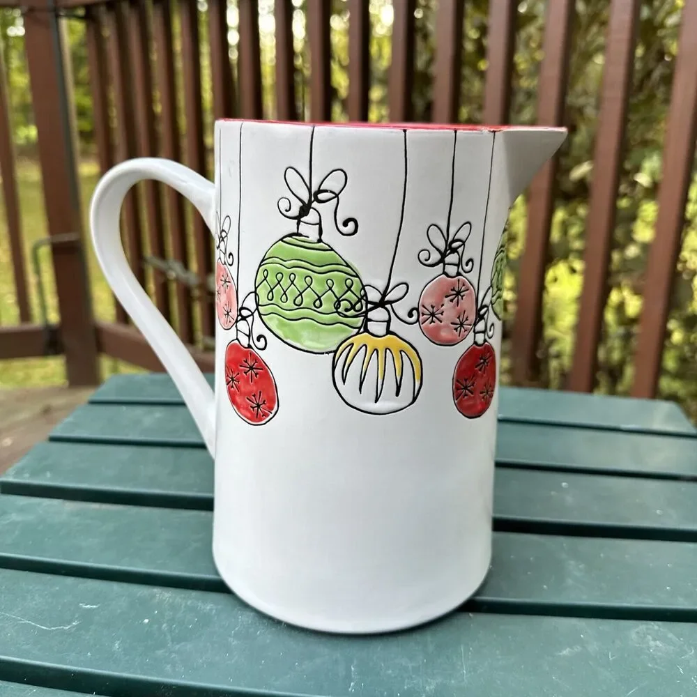 Inhomestylez Spectrum Designz‎ Christmas Ornament Pitcher